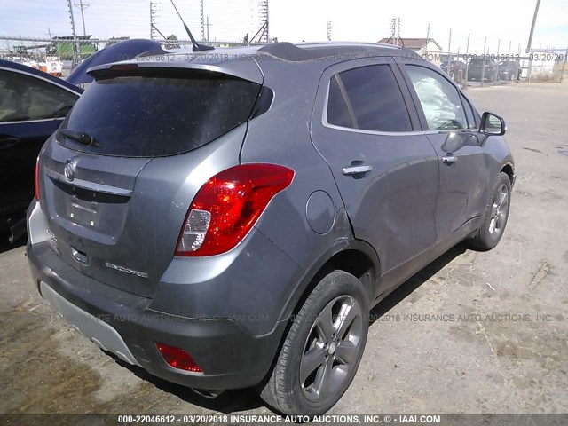 KL4CJBSB6EB740825 - 2014 BUICK ENCORE CONVENIENCE 灰色 照片 4