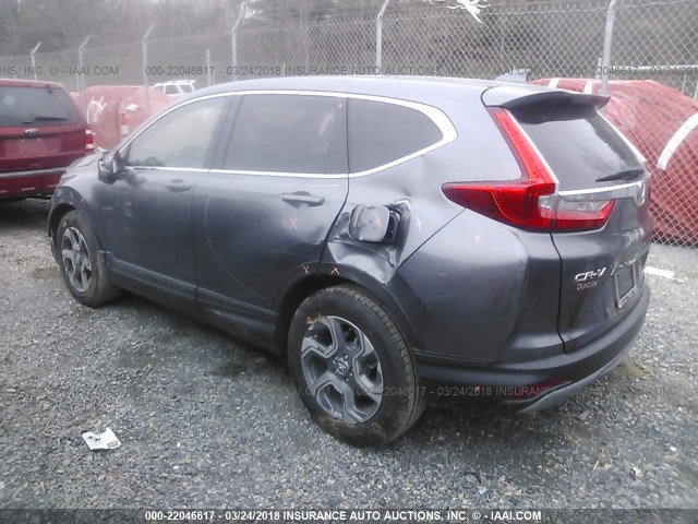 7FARW1H85JE008396 - 2018 HONDA CR-V EXL GRAY photo 3