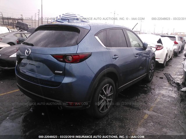 JM3KFADL0H0180908 - 2017 MAZDA CX-5 GRAND TOURING BLUE photo 4