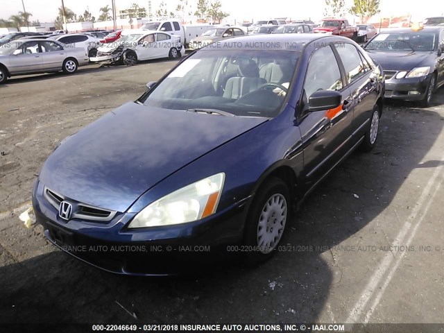 1HGCM55174A138085 - 2004 HONDA ACCORD DX BLUE photo 2