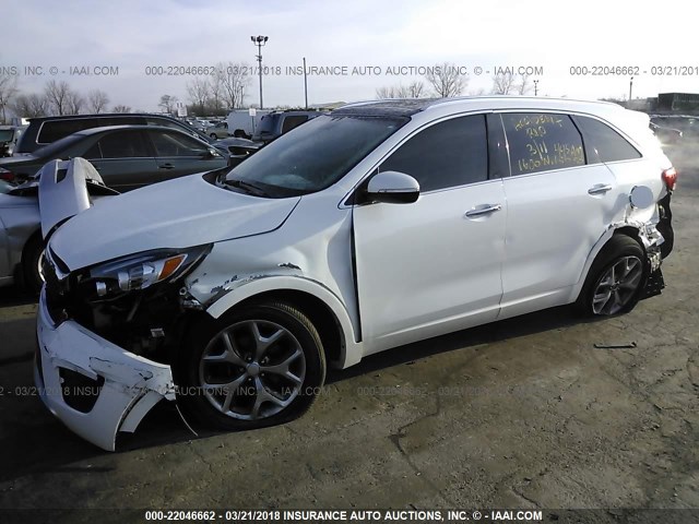 5XYPK4A11GG027333 - 2016 KIA SORENTO SX/SX LIMITED WHITE photo 6