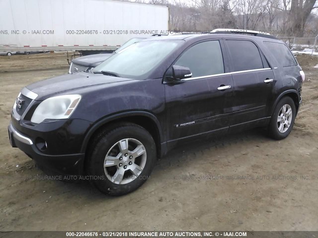 1GKEV23788J133756 - 2008 GMC ACADIA SLT-1 RED photo 2