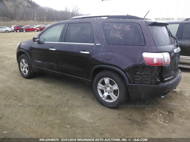 1GKEV23788J133756 - 2008 GMC ACADIA SLT-1 RED photo 3