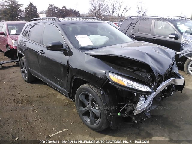 1C4PJLCB3JD595463 - 2018 JEEP CHEROKEE LATITUDE BLACK photo 1