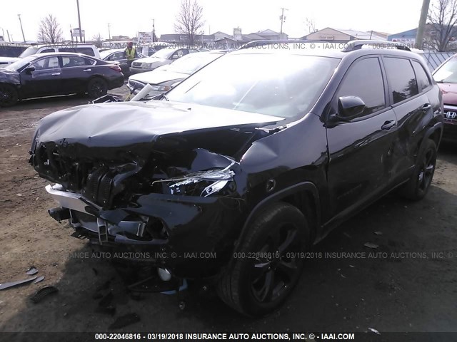 1C4PJLCB3JD595463 - 2018 JEEP CHEROKEE LATITUDE BLACK photo 2