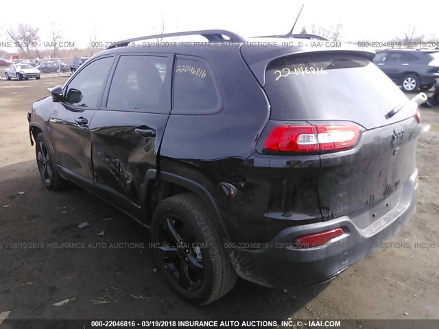 1C4PJLCB3JD595463 - 2018 JEEP CHEROKEE LATITUDE BLACK photo 3