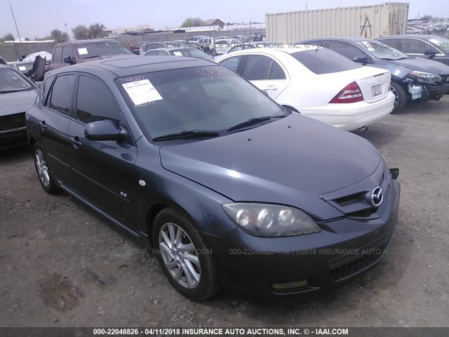 JM1BK343981147531 - 2008 MAZDA 3 HATCHBACK GRAY photo 1