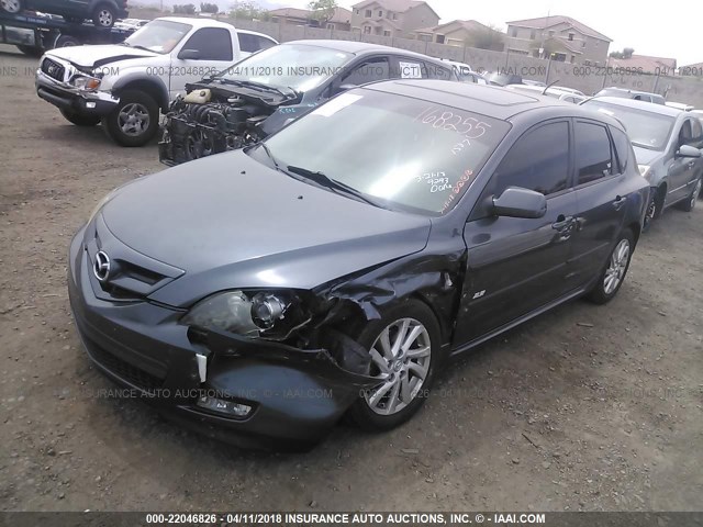 JM1BK343981147531 - 2008 MAZDA 3 HATCHBACK GRAY photo 2