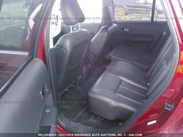 2FMDK49C18BA91043 - 2008 FORD EDGE LIMITED RED photo 8