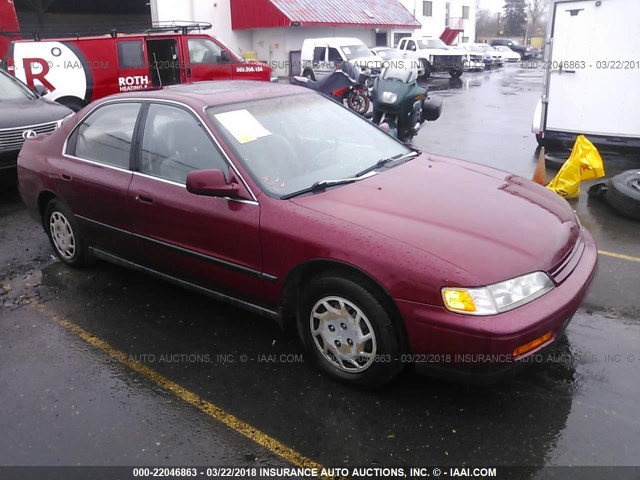 1HGCD5535RA152396 - 1994 HONDA ACCORD LX/EX BURGUNDY photo 1