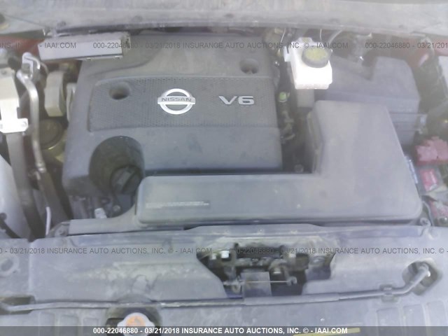 5N1AR2MN4DC644984 - 2013 NISSAN PATHFINDER S/SV/SL/PLATINUM 红色 照片 10