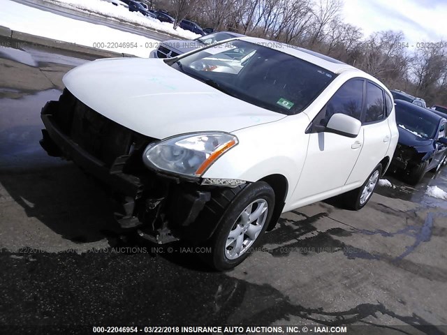 JN8AS58V98W401894 - 2008 NISSAN ROGUE S/SL WHITE photo 2