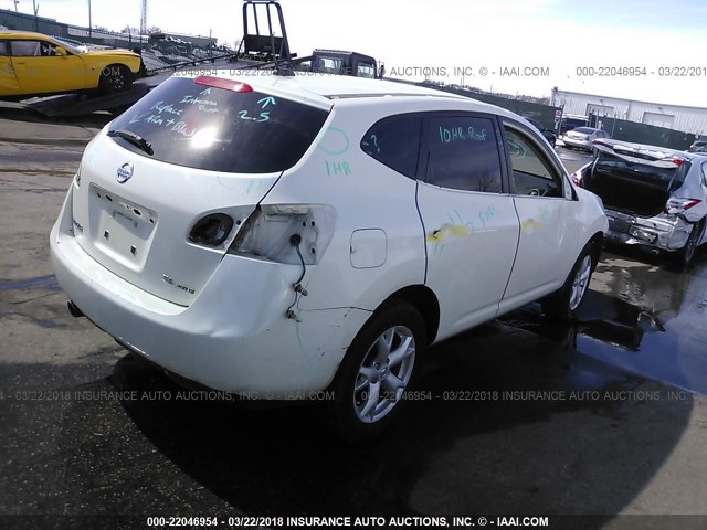 JN8AS58V98W401894 - 2008 NISSAN ROGUE S/SL WHITE photo 4