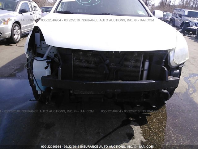 JN8AS58V98W401894 - 2008 NISSAN ROGUE S/SL WHITE photo 6