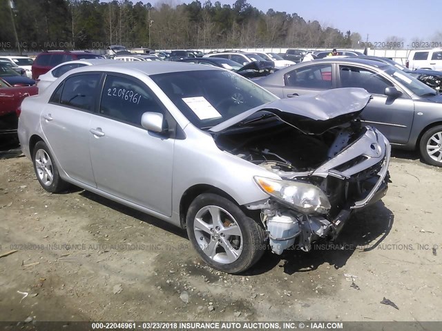 2T1BU4EEXBC651329 - 2011 TOYOTA COROLLA S/LE SILVER photo 1