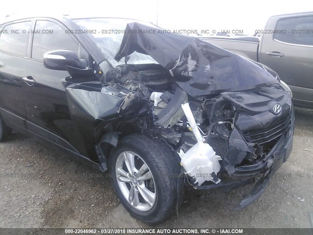 KM8JU3AC6DU672481 - 2013 HYUNDAI TUCSON GLS/LIMITED შავი ფოტო 6