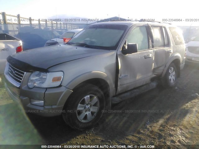 1FMEU73E57UB21874 - 2007 FORD EXPLORER XLT GOLD photo 2