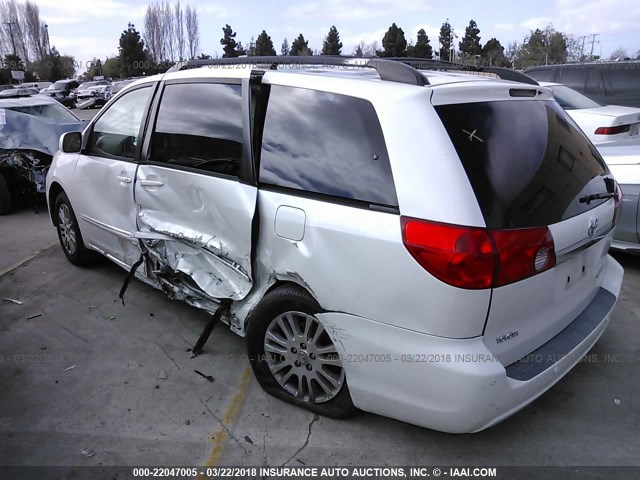 5TDZK22C98S145664 - 2008 TOYOTA SIENNA XLE/XLE LIMITED WHITE photo 3