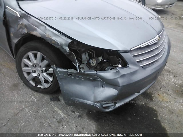 1C3CC4FB9AN143350 - 2010 CHRYSLER SEBRING TOURING GRAY photo 6