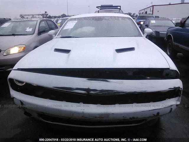 2C3CDZAG1FH793951 - 2015 DODGE CHALLENGER SXT WHITE photo 6