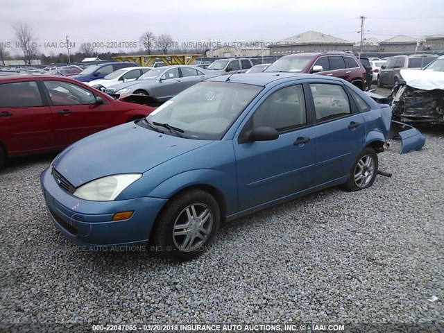 1FAFP3435YW430374 - 2000 FORD FOCUS SE/SE SPORT BLUE photo 2