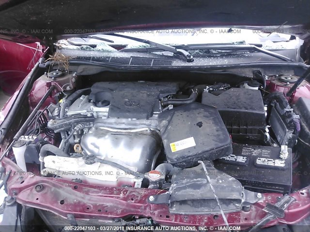 4T1BF1FK4GU606728 - 2016 TOYOTA CAMRY LE/XLE/SE/XSE 红色 照片 10