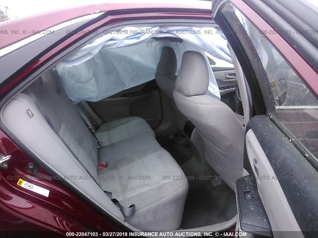 4T1BF1FK4GU606728 - 2016 TOYOTA CAMRY LE/XLE/SE/XSE 红色 照片 8