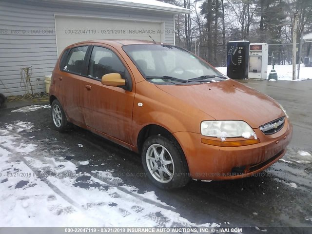 KL1TD666X7B761981 - 2007 CHEVROLET AVEO LS 橙色 照片 1