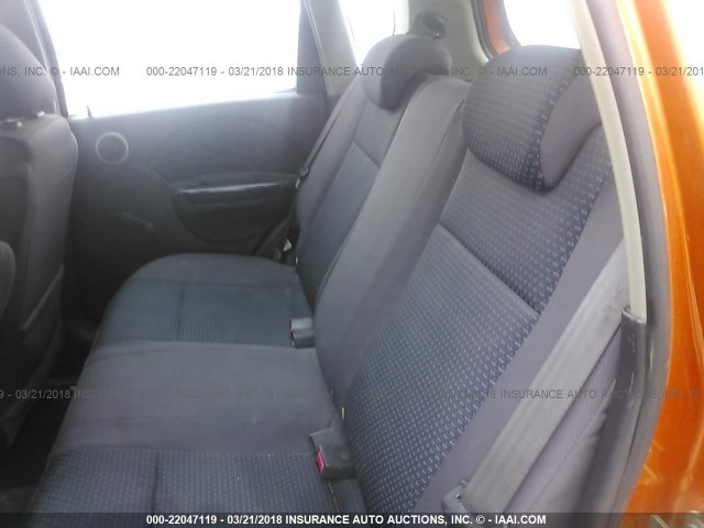 KL1TD666X7B761981 - 2007 CHEVROLET AVEO LS 橙色 照片 8