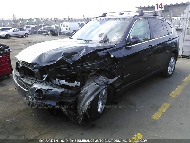5UXKR0C57E0C28169 - 2014 BMW X5 XDRIVE35I BLACK photo 2