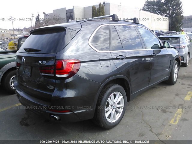 5UXKR0C57E0C28169 - 2014 BMW X5 XDRIVE35I BLACK photo 4