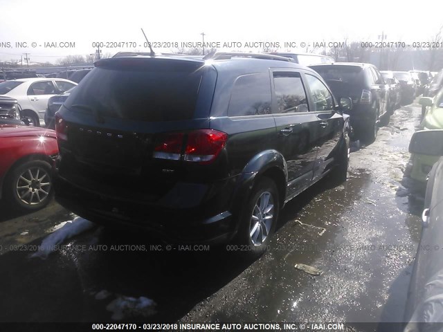 3C4PDDBGXET212161 - 2014 DODGE JOURNEY SXT Dark Blue photo 4