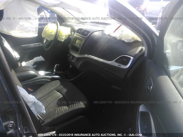 3C4PDDBGXET212161 - 2014 DODGE JOURNEY SXT Dark Blue photo 5