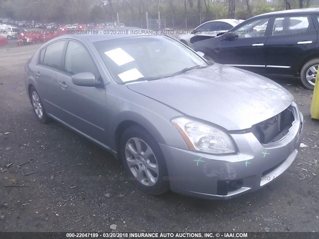 1N4BA41E88C810192 - 2008 NISSAN MAXIMA SE/SL GRAY photo 1