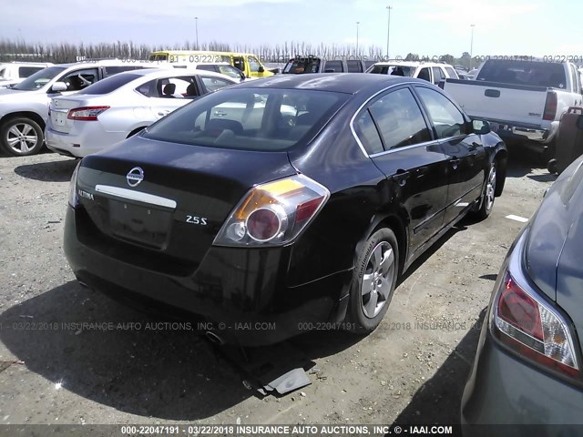 1N4AL21E07C160718 - 2007 NISSAN ALTIMA 2.5/2.5S BLACK photo 4