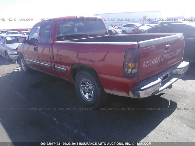 2GCEC19VX21142851 - 2002 CHEVROLET SILVERADO C1500 RED photo 3