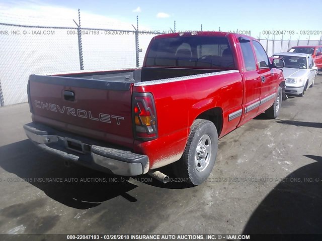 2GCEC19VX21142851 - 2002 CHEVROLET SILVERADO C1500 RED photo 4