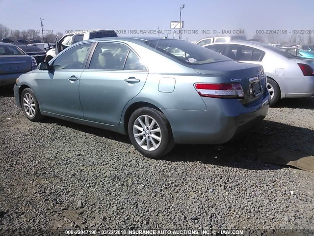 4T1BF3EK8AU522917 - 2010 TOYOTA CAMRY SE/LE/XLE Зеленый фото 3