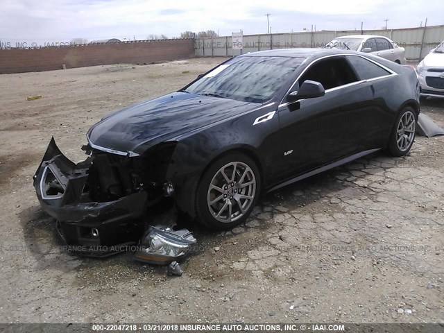 1G6DV1EP7B0162213 - 2011 CADILLAC CTS-V BLACK photo 2