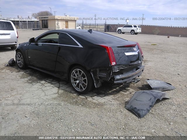 1G6DV1EP7B0162213 - 2011 CADILLAC CTS-V BLACK photo 3