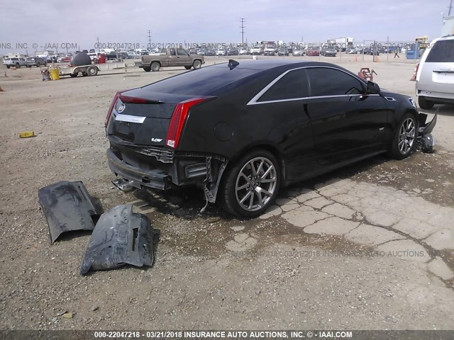 1G6DV1EP7B0162213 - 2011 CADILLAC CTS-V BLACK photo 4