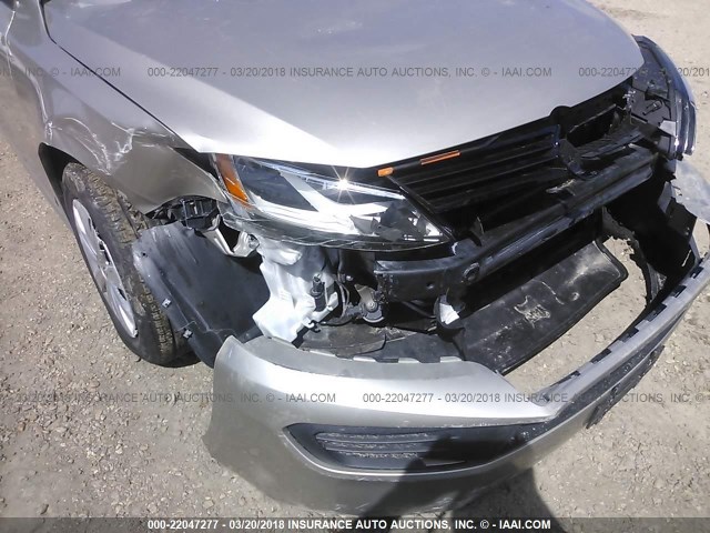 3VW2K7AJXDM240966 - 2013 VOLKSWAGEN JETTA S 棕色 照片 6