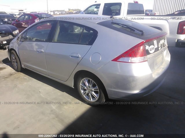 JHMZE2H72AS030160 - 2010 HONDA INSIGHT EX SILVER photo 3