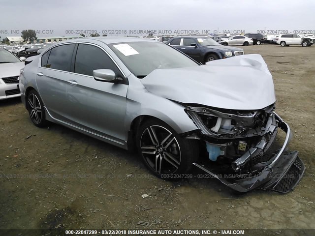 1HGCR2F59GA245435 - 2016 HONDA ACCORD SPORT ვერცხლისფერი ფოტო 1