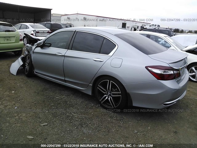 1HGCR2F59GA245435 - 2016 HONDA ACCORD SPORT SILVER photo 3