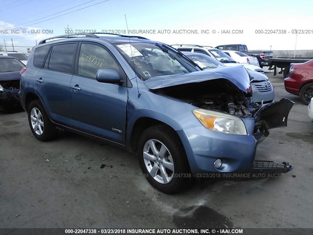 JTMBK31V586032563 - 2008 TOYOTA RAV4 LIMITED BLUE photo 1