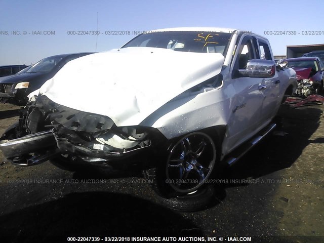 1D7RB1CT1AS154323 - 2010 DODGE RAM 1500 WHITE photo 2