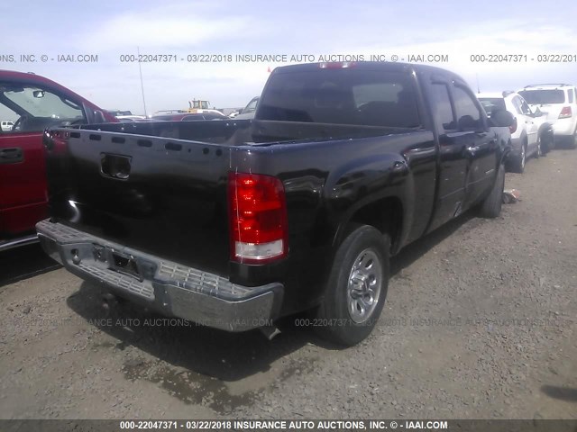 1GTEC19C88Z175135 - 2008 GMC SIERRA C1500 BLACK photo 4