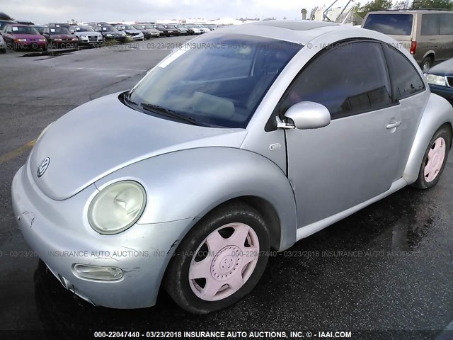 3VWCK21CX1M438757 - 2001 VOLKSWAGEN NEW BEETLE GLS SILVER photo 6