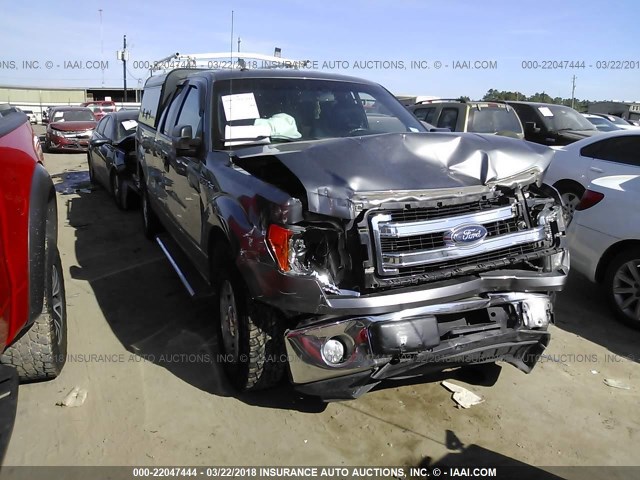 1FTFX1CF2DFC66571 - 2013 FORD F150 SUPER CAB GRAY photo 1